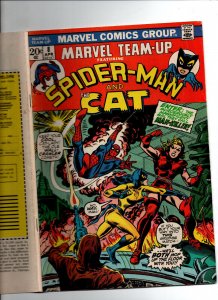 Marvel Team-Up # 8  - Spider-Man - Hellcat Patsy Walker - 1973 - FN