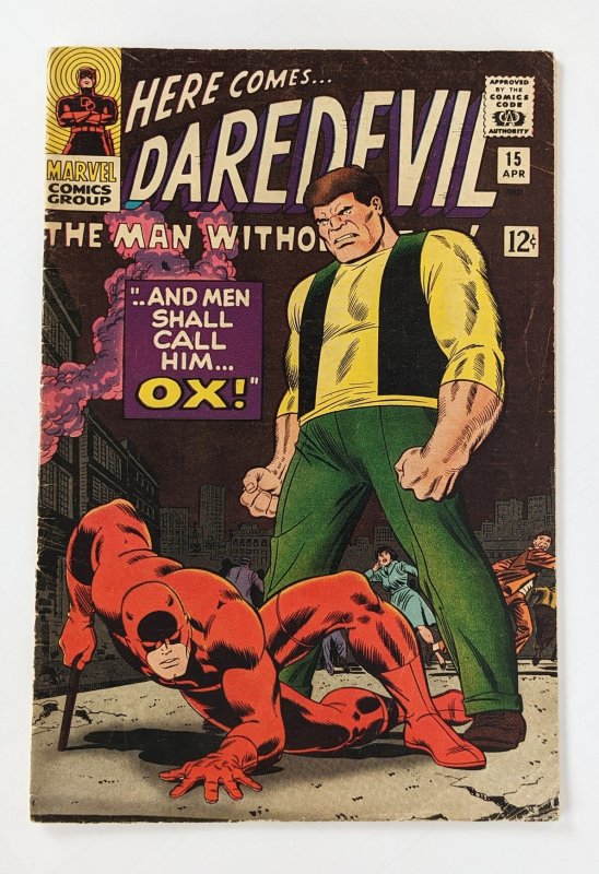 Daredevil #15 (1966)  GD    (awful PEN DRAWING ON BACK COVER)