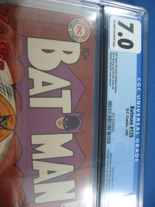 BATMAN 129 CGC 7.0 BATWOMAN ORIGIN ROBIN SPINNER 1960 CLASSIC CVR 