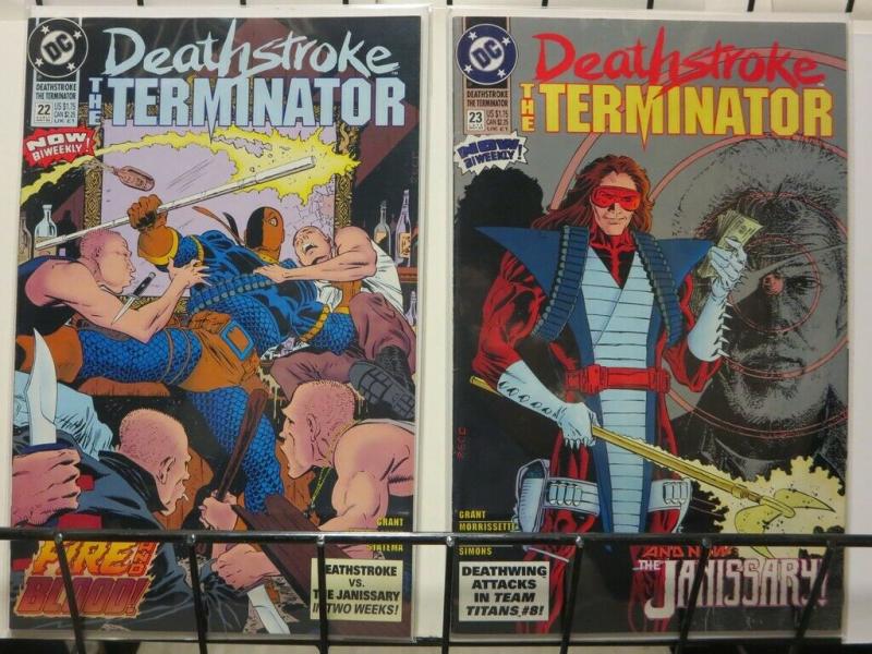 DEATHSTROKE THE TERMINATOR (1991) 22-23  Fire & Blood