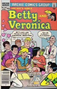 Archie's Girls Betty And Veronica #335 FN ; Archie | April 1985 Chemistry Class 