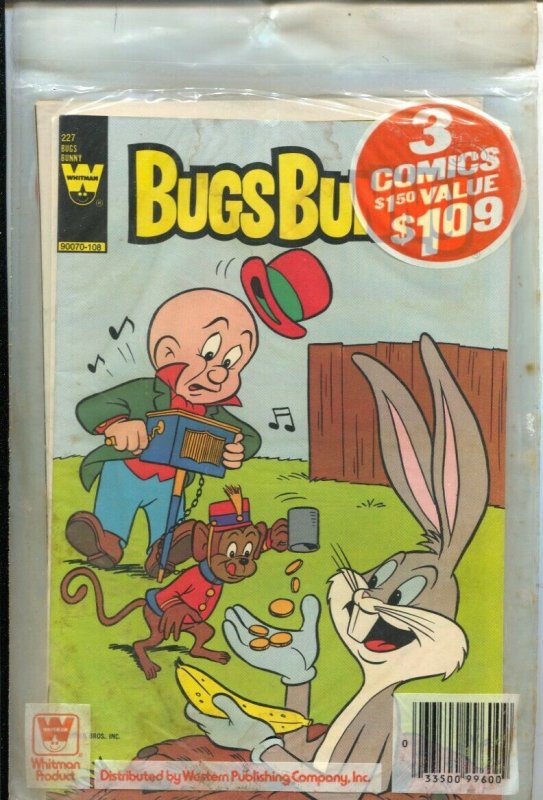 Bugs Bunny Whitman Comics 3 Pack-#227 1981-Bugs Bunny #'s 225, 226 & 227