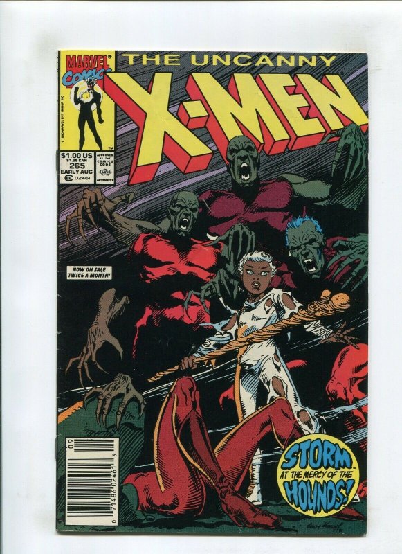 UNCANNY X MEN #265 (7.5) *FISHERMAN COLLECTION* STORM AT MERCY OF HOUNDS 1990