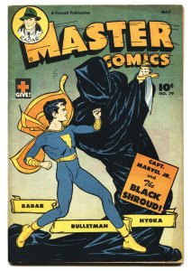 Master Comics #76-1st appearance of the Black Shroud-comic book