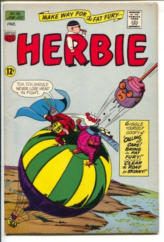 Herbie #18 1966-ACG-The Fat Fury FN+