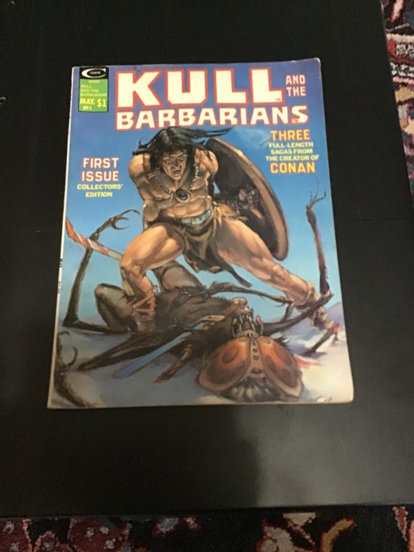 Kull and the Barbarians #1 (1975) Adams, Wood, Krenkle Art! 1st issue! VF Wow!