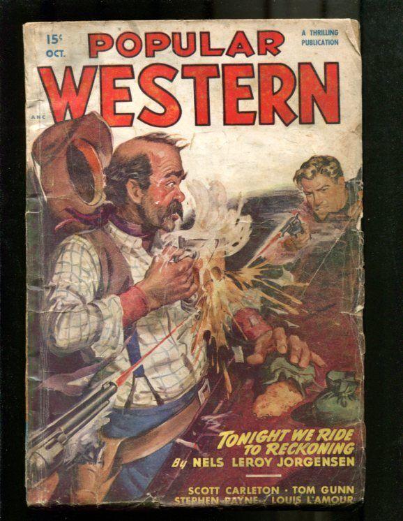 POPULAR WESTERN PULP-1947-OCTOBER-LOUIS L'AMOUR-WOW G