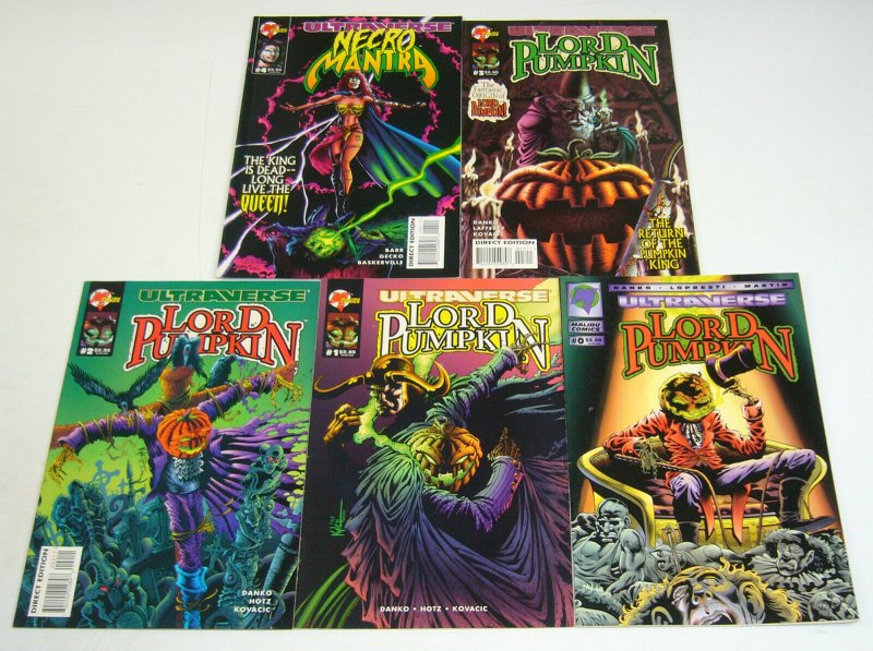 Lord Pumpkin/Necromantra #0 & 1-4 VF/NM complete series - kyle hotz ultraverse