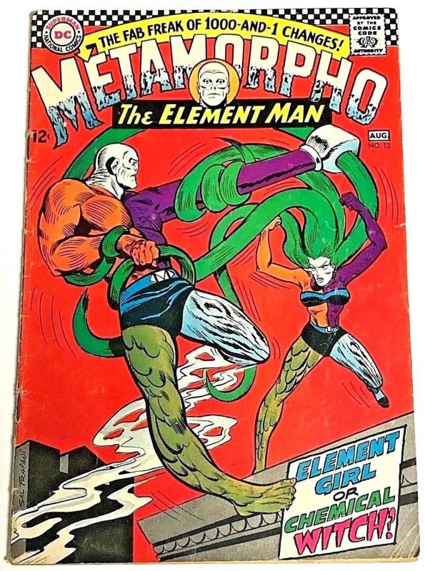 METAMORPHO THE ELEMENT MAN#13 VG 1967 DC SILVER AGE COMICS