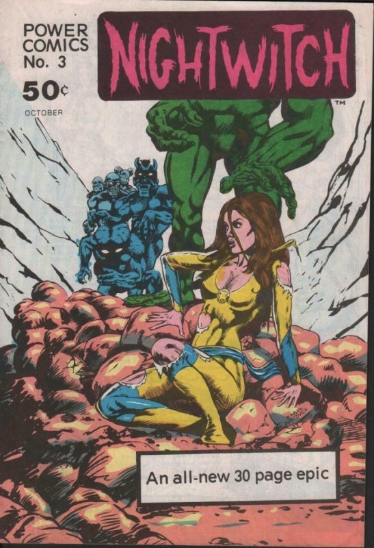 Power Comics NIGHT WITCH #3, VF, Underground, Independent, 1977