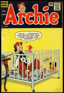 Archie Comics #134 1963- Betty & Veronica- Gag cover- G