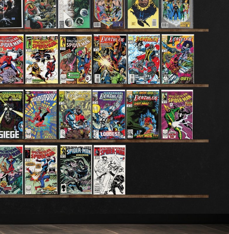 Huge Lot 150+ Comics with Daredevil, D.P.7, The Spectacular Spider-Man & More!