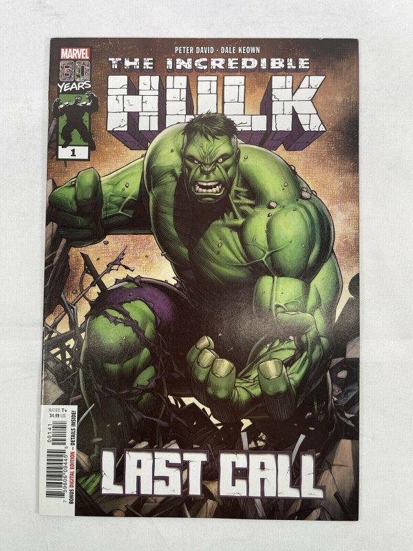 Incredible Hulk #1 Marvel Comic last call kwoen david banner avengers