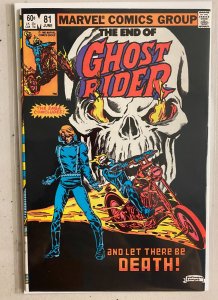 Ghost Rider #81 Direct final issue of Marvel 1st Series (7.0 FN/VF) (1983)
