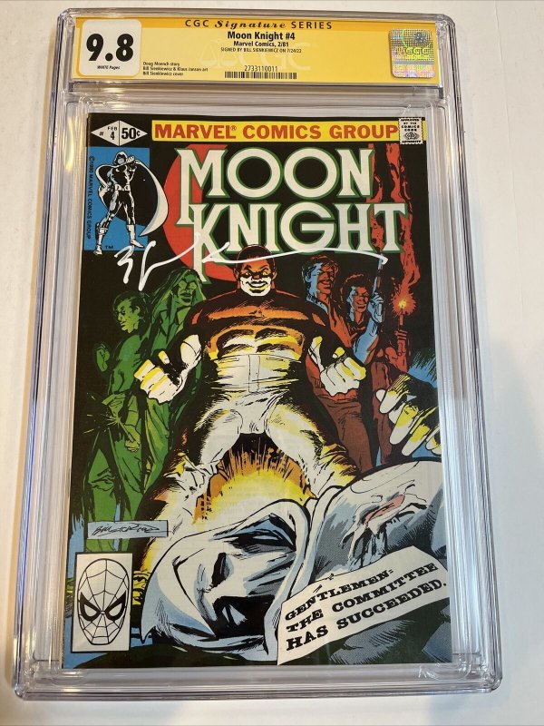 Moon Knight (1981) # 4 (CGC 9.8 SS WP) | Signed Sienkiewicz