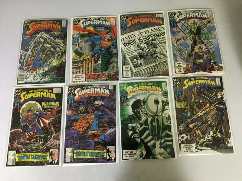 Adventures of Superman comic lot 46 different from #425-471 8.0 VF (1987-90)