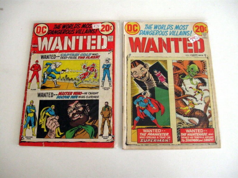 *WANTED WORLD'S MOST DANGEROUS VILLAINS (1972; Complete Set) Guide $69.50