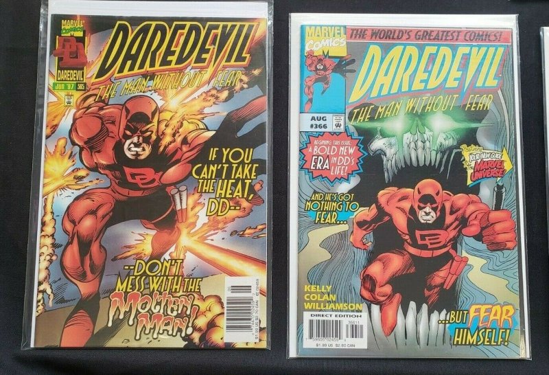 DAREDEVIL 9PC (VF/NM) THE LONG NIGHT, BLACK WIDOW, ENTER INSOMNIA 1996-97