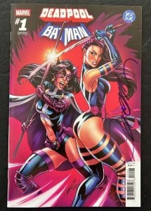 DEADPOOL BATMAN #1 MARVEL 2025 VARIANT SIGNED BY J SCOTT CAMPBELL W/COA NM