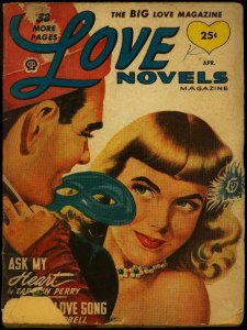 Love Novels Pulp April 1949- Nice cover- Good