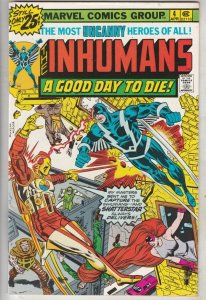 Inhumans, The #4 (Apr-76) VF/NM High-Grade Black Bolt, Gorgon, Triton, Karnak...