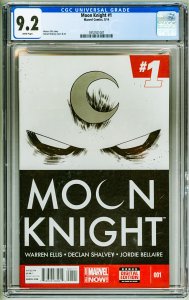 Moon Knight #1 (2014) CGC 9.2! small crack bottom of slab