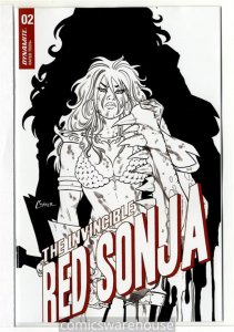 INVINCIBLE RED SONJA (2021 DYNAMITE) #2 VARIANT 1:15 CONNER LINE ART INC G31555