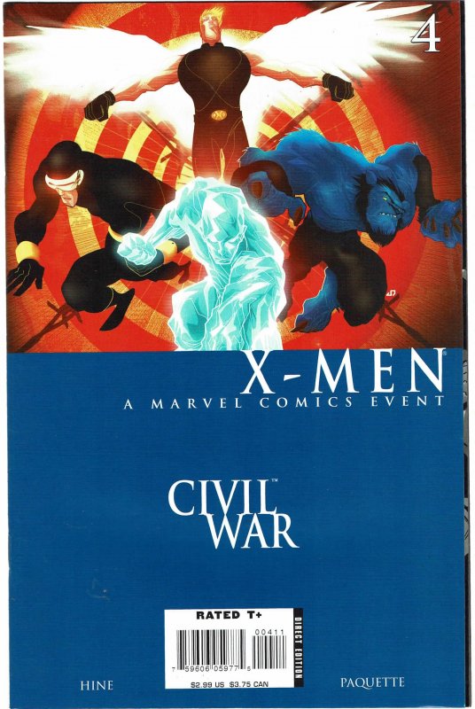 Civil War: X-Men #4 NM