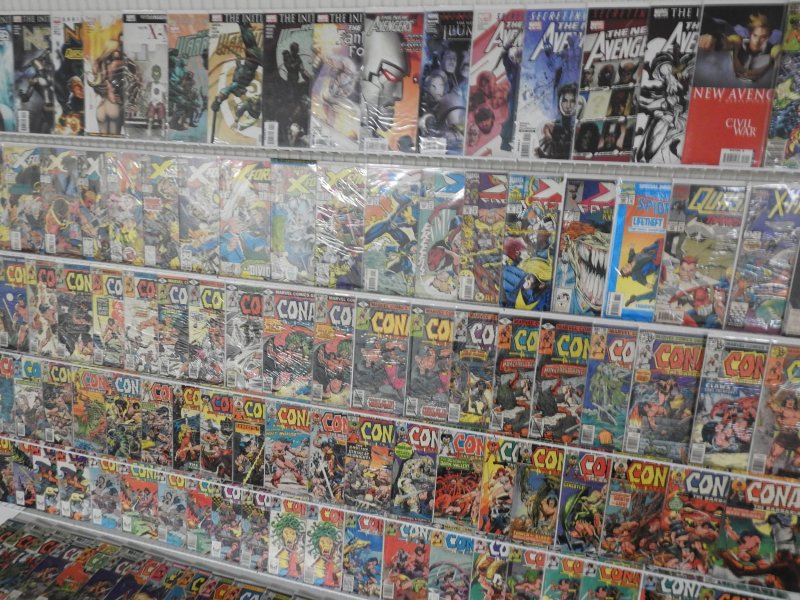 Huge Lot 140+ Comics W/ Avengers, X-Force, Conan+ Avg Fine Condition!!