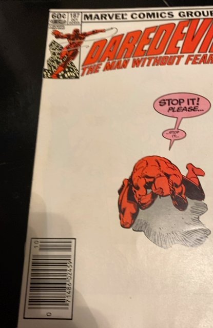 Daredevil #187 (1982)frank miller ff goes crazy