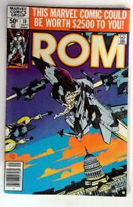 ROM #10 (1980) Marvel Newsstand Rom 1st Print Comic Book