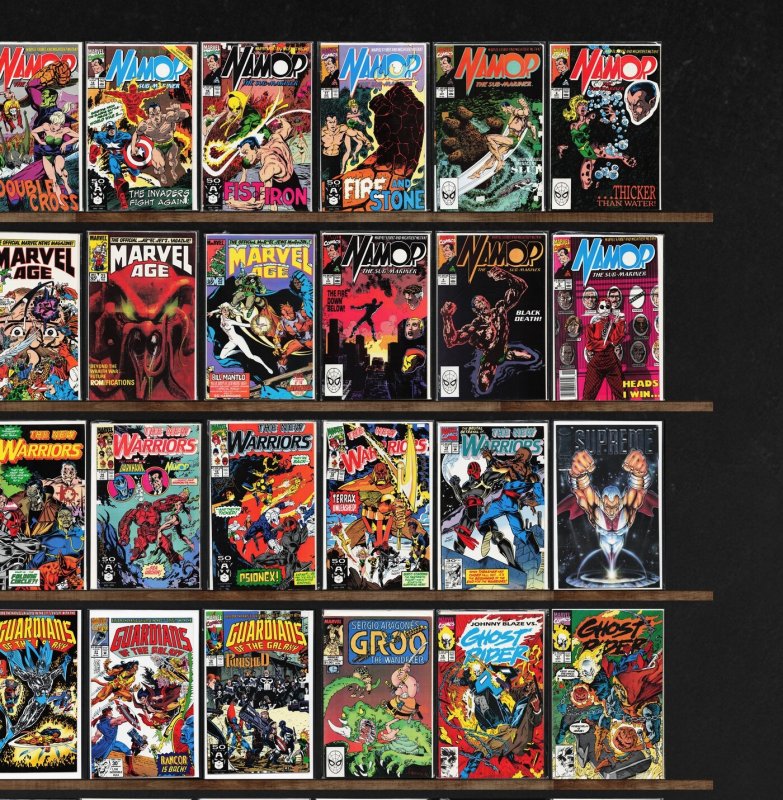 Huge Lot 150+ Comics with The New Warriors, Namor, The Sub Mariner & More!