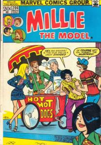 Millie the Model #206 (Nov-73) VG Affordable-Grade Millie, Rusty, Willie