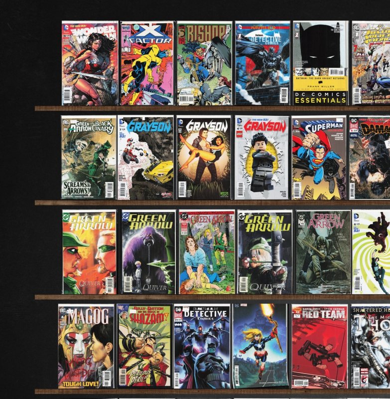 Huge Lot 150+ Comics with The Mighty Thor, Grayson, Green Arrow & More!