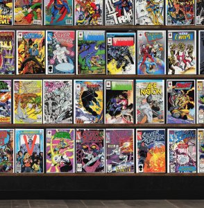 Huge Lot 150+ Comics with Silver Surfer, Shadowman & More!