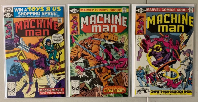 Machine Man set #1-19 Marvel 1st Series (average 7.0 (range 6-8)) (1978 to 1981)