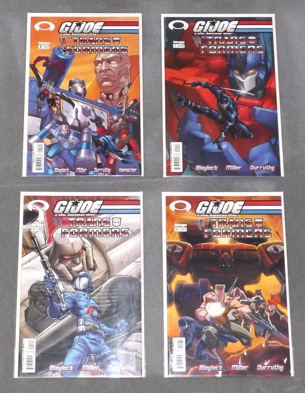 GI JOE VS. TRANSFORMERS Lot #1 2 + Variants NM 4 Issues Image Comics 2003 