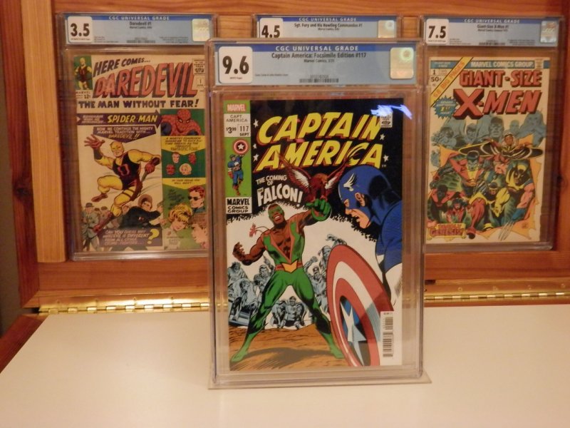 Captain America #117 (Facsimile) - (2021) (9.6) - 1st app. of Falcon