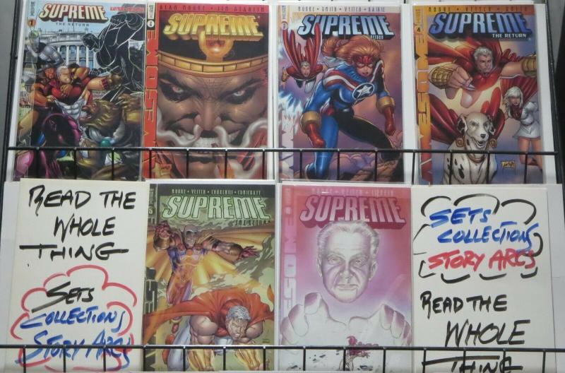 SUPREME: THE RETURN (Awesome, 1999) #1-6 VF-NM COMPLETE! Alan Moore!Liefeld!