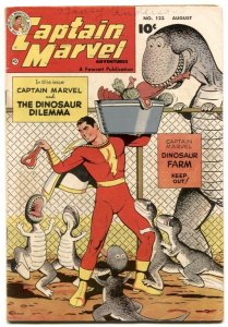Captain Marvel Adventures #123 1951- Dinosaur Dilemma VG+
