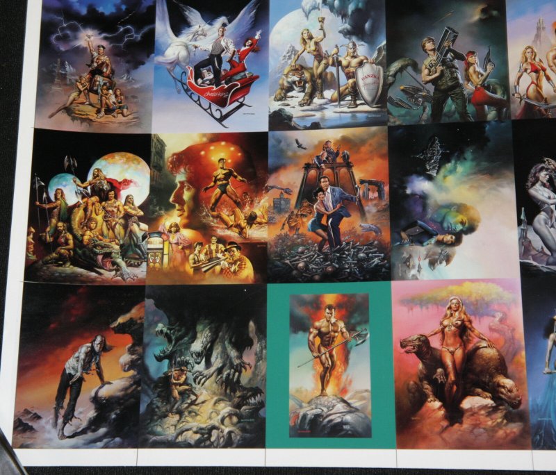 BORIS VALLEJO PROOF SHEET - 2pc Uncut Card Set Fantasy