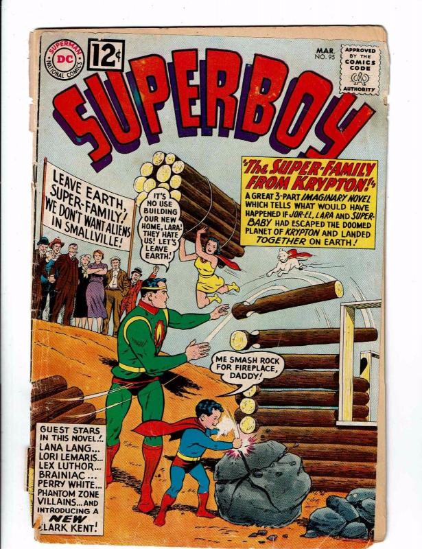 Superboy # 95 VG DC comic Book Silver Age Superman Supergirl Flash Batman J125