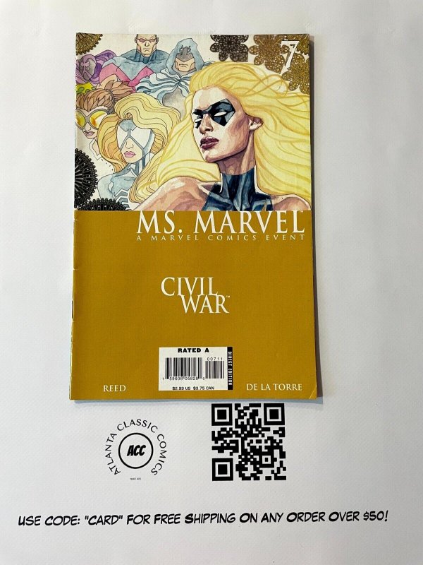 Ms. Marvel # 7 VF Comic Book Avengers Hulk Thor Iron Man Carol Danvers 9 J883