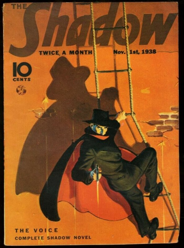 SHADOW 1938 NOV 1 - THE VOICE - STREET AND SMITH PULP FN/VF 