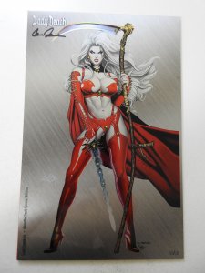 Lady Death #1 Metallic Dark Queen Edition NM Condition! Signed W/ COA!