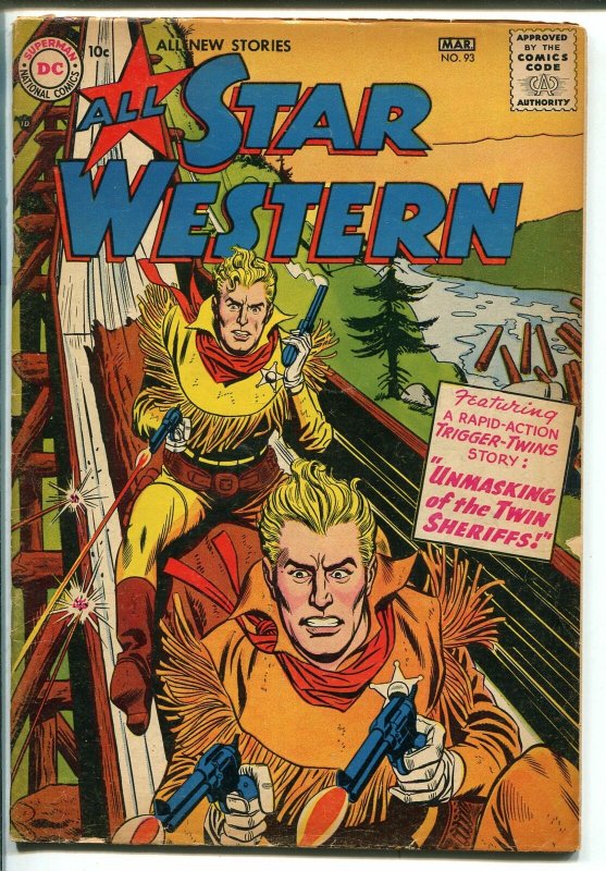 All Star Western #93 1957-DC-Trigger Twins-Strong Bow-Johnny Thunder-VG+