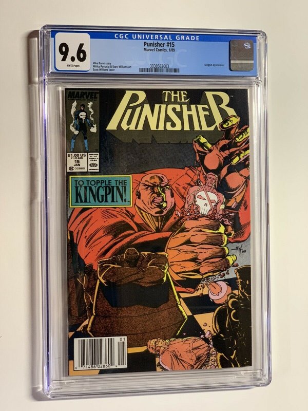 Punisher 15 cgc 9.6 wp marvel 1989  