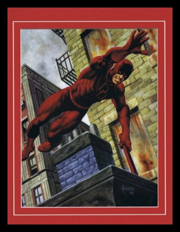 Daredevil Framed 11x14 Marvel Masterpieces Poster Display  