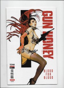 Gun Honey Blood For Blood #4 Titan Comics 2022 Sozomaika FOC Sketch