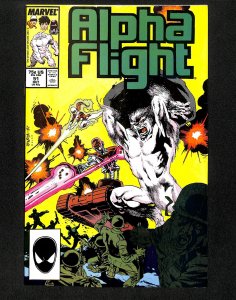 Alpha Flight #51 1st Jim Lee Marvel Art!